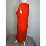 100% Wool Benetton Orange Short Sleeve Knit Dress S Photo 1