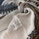 Lucky Brand NWT   Geometric Cardigan Sweater Dress In Cream/black /Tan 1X Photo 8