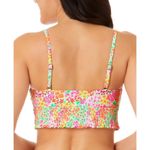 Salt & Cove Juniors Bikini Set Lace Up Hipster Smocked Tie Floral Colorful S White Size undefined Photo 3