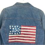 Tommy Hilfiger Vintage Y2K  Americana American Flag Cotton Jean Jacket Size Small Photo 4