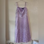 Lulu's Lavender Pleated Midi Dress XL Purple Photo 1