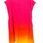 Ralph Lauren Lauren Pink And Yellow Ombre Midi Skirt Size 18W Photo 0