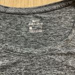 Nike Shirt Womens Medium Short Sleeve Heather Gray Dri-Fit w Logo Lightweight Photo 1