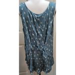 Torrid Women's Green/Blue White Geometric Print Stretch Scoop Neck Tank Tops Siz Photo 2