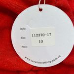 Luvalot NWT,  Red Mini Dress, ruching at sides and back, sparkle, body con size 6 Photo 8