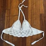 LA Hearts Crochet Cream Crop Top Photo 0