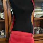 Liz Claiborne Vintage 90’s  Red Leather Crossbody  Shoulder Bag Photo 2