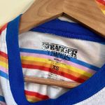 Netflix Stranger Things  Rainbow Stripe Hawkins Indiana Ringer T-Shirt XS Photo 2