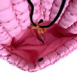 Malibu Hippie Puffer Quilted Backpack in Pink Photo 2