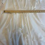 SheIn  Women’s Size XL Off White Solid Ruffle Boho Flowy Swing Mini Dress Photo 14