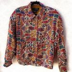 Vintage THEE New York Milan Silk Jacket Size M Photo 0