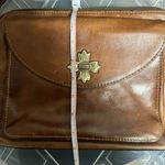 Patricia Nash Vintage Brown Leather Crossbody Bag with Gold Accent Patricia‎ Nash Salina Photo 5