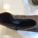 Sesto Meucci  Women’s Italian Leather Suede Studded Gray Ankle Heeled Boots Photo 6