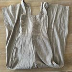Theory  Linen Blend Brown Jumpsuit Romper Photo 4