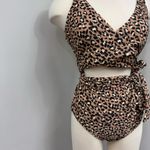 Aerie  Brown Animal Print One Piece Swimsuit  Photo 6