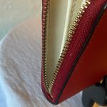 Kate Spade : Cherry Red Saffiano Zip-Around- Gold Tone- Accordion Wallet Photo 13
