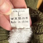 Sidefeel Cardigan Hooded Fleece Lined Jackets Winter Sweater Coat Size Large Green Photo 13