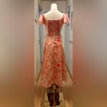 MARCH YII floral midi dress sz S with corset style waist Pink Photo 2