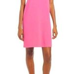 Chelsea28 Dress Mini Short Sleeve Dress Casual Barbie Pink Solid Crewneck Photo 0