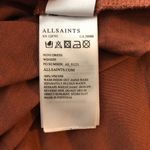 ALLSAINTS  Novi Sleeveless Wrap Dress Rust Brown V-Neck Draped US 2 Photo 4