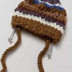 Urban Outfitters Jaxon Mixed Knit Charm Beanie NWT - Brown Multi Photo 2