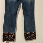 Pilcro  by Anthropologie The Vintage Straight Jeans Embroidered Cuff Size 29 Photo 5