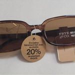 Frye NWT  and Co. Women's Brown Rectangle Sunglasses Photo 0