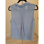Faded Glory  Womens Size L (12-14) Light Blue with White Anchor Sleeveless Top Photo 4