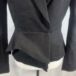 Venus black layered peplum wool power blazer size 4 Photo 1
