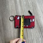 Vera Bradley  Playful Penguins Cabernet Red Zip ID Case Small‎ Wallet Winter Snow Photo 3