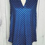 Halife Sleeveless Tunic Top Womens Sz XL Blue Lightweight Comfort Stretch Soft Photo 0