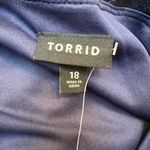 Torrid  Navy Blue Sequin Tulle Skater Evening Formal Dress Plus Size 18 NWT Photo 10