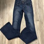 American Eagle  Outfitters Dark Wash  Super Stretch Flare Jeans Size 4 Photo 6
