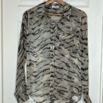 Equipment Femme Silk Tiger Print Button Down | Size: XS Photo 1