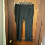 Zadig & Voltaire  Posh Lace Pant Black Boot-cut Scalloped-hem SZ L MSRP $398 Photo 2