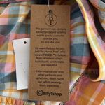 Billy T Short Sleeve Popover Dress in Picnic Plaid, Size L New w/Tag $118 Orange Size L Photo 12