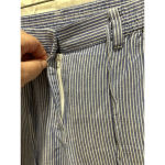 Talbots Blue Striped Linen Blend the Easy Drawstring Pant Women’s Size 6 Photo 2