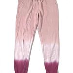 Wildfox Terry Watercolor Tie Dye Joggers Olivia Pink Size Medium Photo 3