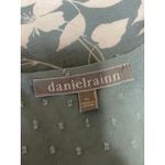 Daniel Rainn Green White Floral Short Flutter Sleeve Tassels Blouse Tops Size XL Photo 4