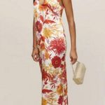 Reformation ππ Lian Silk Dress ~ Vesta Print Large L NWT Photo 7