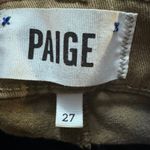 Paige  WOMEN'S INDIO ZIP CAVALRY KHAKI JEANS SIZE 27 Photo 5