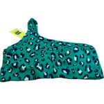 All In Motion  Women's Green Leopard Print Asymmetrical Sports Bra - Medium - NWT Photo 5