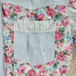 VTG Gitano Womens Top S Chambray Floral Button Up Crop Tie Western Rodeo 90s Blue Photo 5