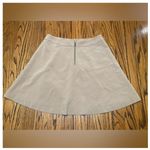 Loft Flare Skirt Womens 8 Khaki Brown Flare Skirt Lined Career Business Casual Photo 2