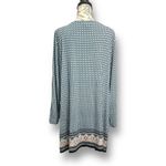 J.Jill  Size XL Black Blue Paisley Boho Art to Wear Tunic Top Dress Festival Chic Photo 4