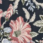 Loft  Shirt Womens Small Petite Black Pink Blue Dark Floral Tank Bohemian Cottage Photo 4