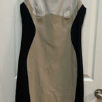 Ronni Nicole Cream and Black Workwear Dress Office Wear Ronni Nicole size 12 Photo 0