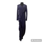 Eloquii  Women’s Shimmery Lurex Twist High Low Long Sleeve Cocktail Dress Photo 1