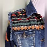 Desigual Jean Jacket Embroidered Art to wear Ceci Azul Size EU42 US10 Photo 8