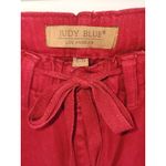 Judy Blue  Garment Dyed Red Drawstring Skinny Jeans Size 7/28 Photo 5